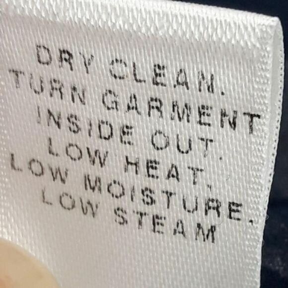 St. John SoCa Cotton Sleeveless Pleated Jewel Neck Tie Back Striped Navy Sz S - Picture 9 of 11